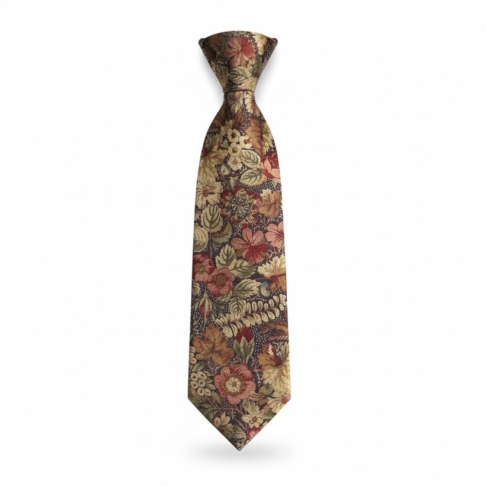 Vintage Tangó by Max Raab Floral Tie –Baroque Botanical Statement Wedding Formal